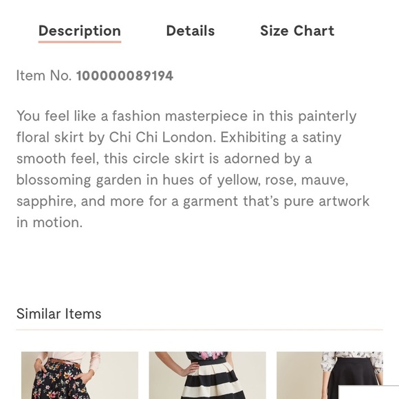 Chi Chi London floral print midi skirt - Picture 6 of 8